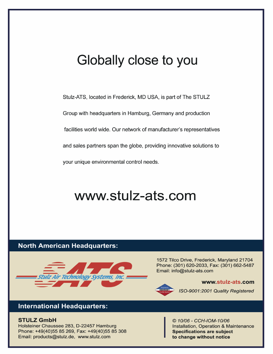 ATS CyberChiller Series User Manual | Page 40 / 40