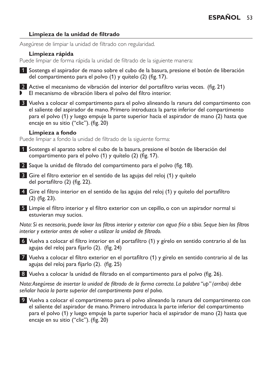 Philips DailyDuo Aspirador de escoba User Manual | Page 53 / 144