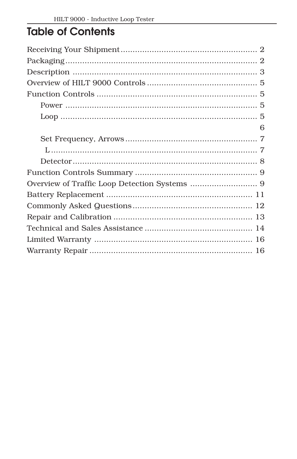 ATS Handheld Inductive Loop Tester HILT 9000 User Manual | Page 2 / 17
