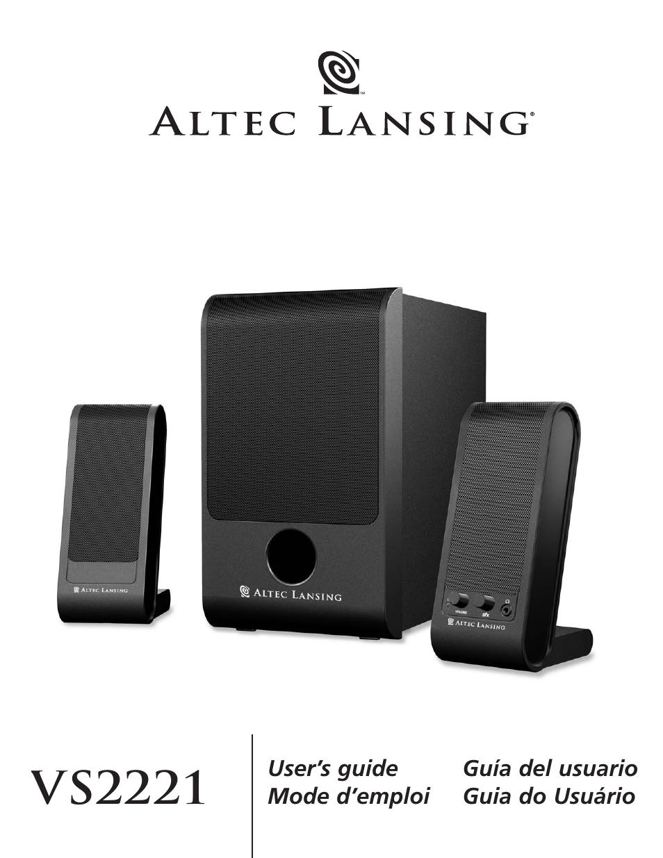 Altec Lansing VS2221 User Manual | 20 pages