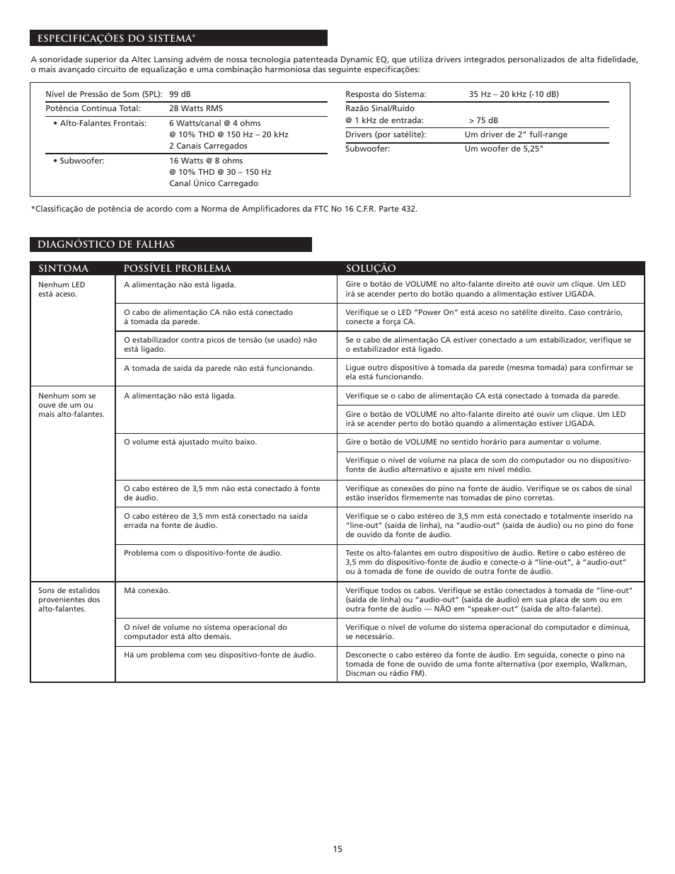 Altec Lansing VS2221 User Manual | Page 17 / 20