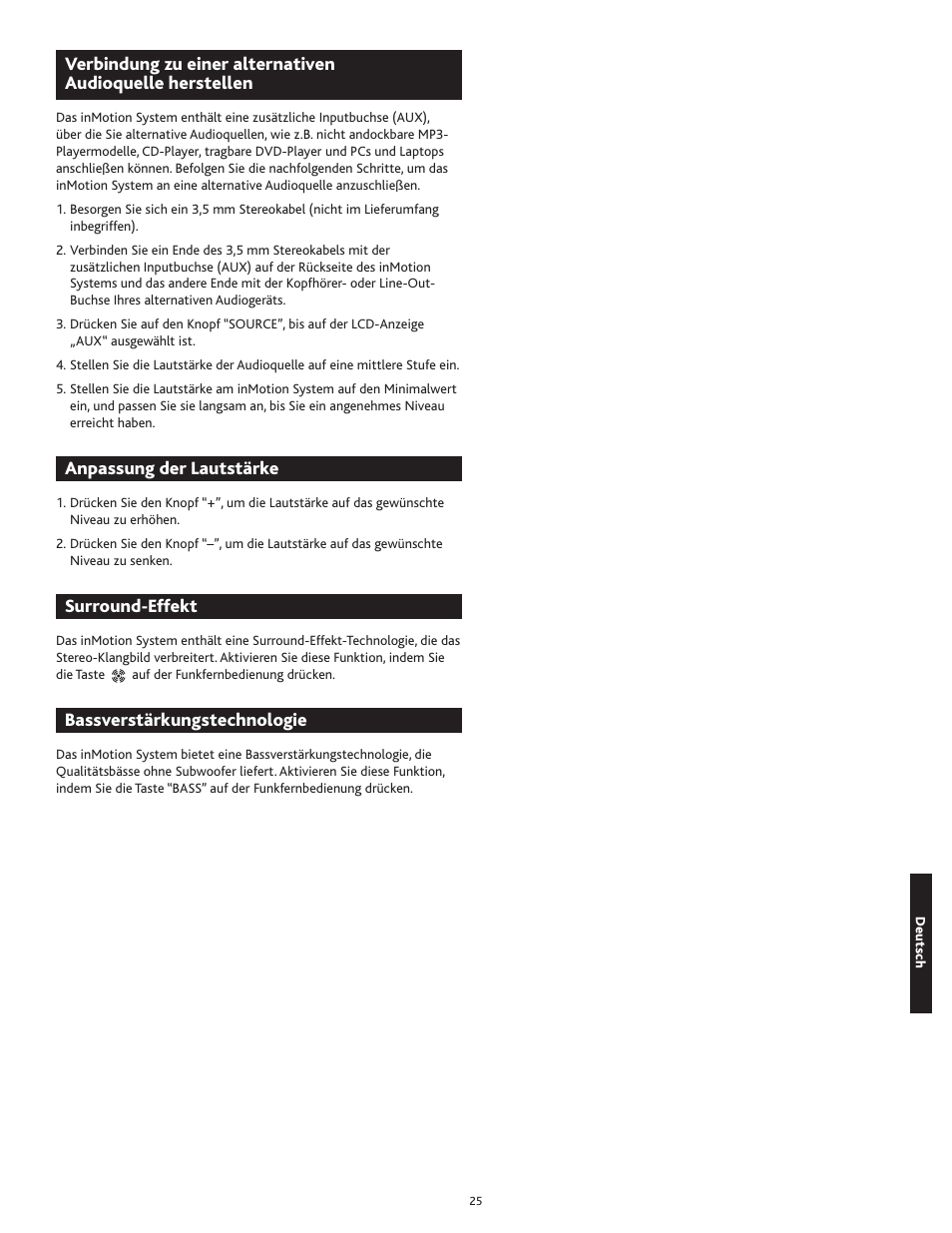 Altec Lansing IN MOTION 1M414 User Manual | Page 25 / 44