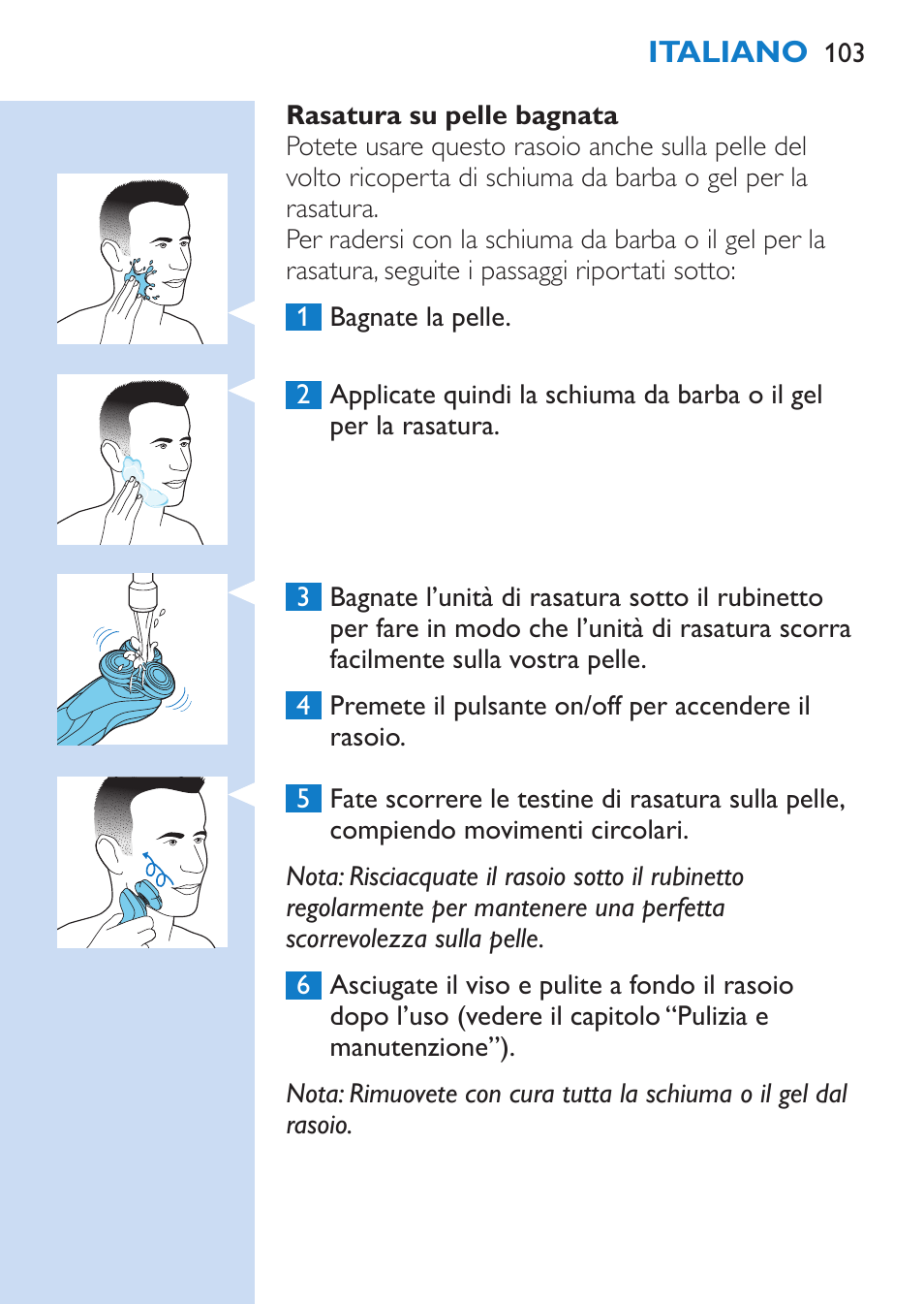 Philips SHAVER Series 9000 afeitadora eléctrica en mojado y seco User Manual | Page 103 / 208