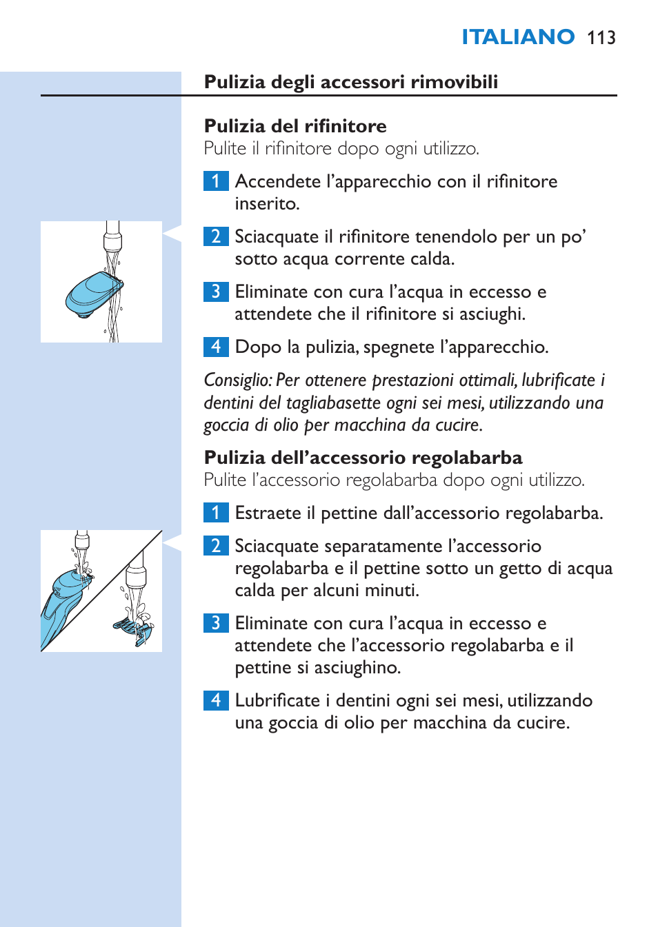 Philips SHAVER Series 9000 afeitadora eléctrica en mojado y seco User Manual | Page 113 / 208