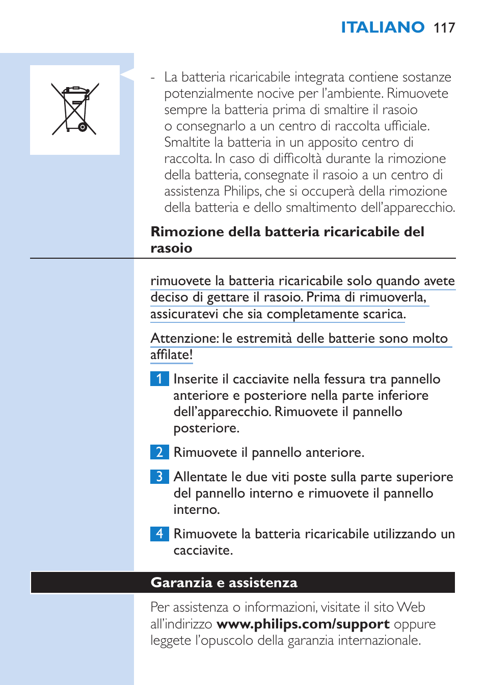 Philips SHAVER Series 9000 afeitadora eléctrica en mojado y seco User Manual | Page 117 / 208