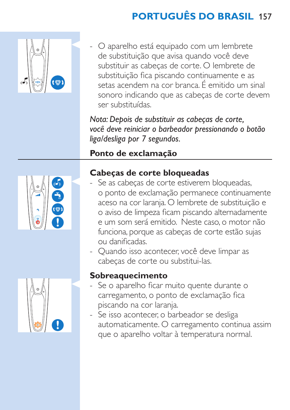 Philips SHAVER Series 9000 afeitadora eléctrica en mojado y seco User Manual | Page 157 / 208