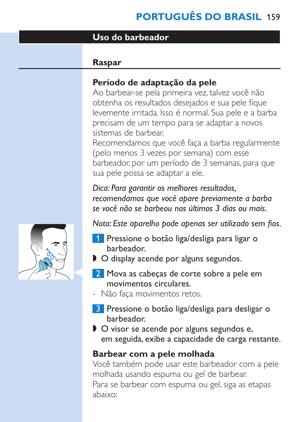 Philips SHAVER Series 9000 afeitadora eléctrica en mojado y seco User Manual | Page 159 / 208