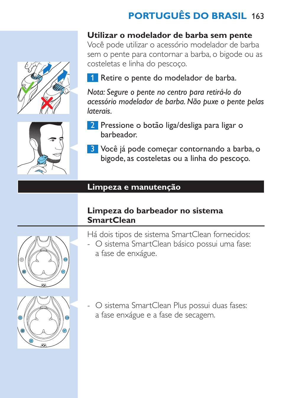 Philips SHAVER Series 9000 afeitadora eléctrica en mojado y seco User Manual | Page 163 / 208