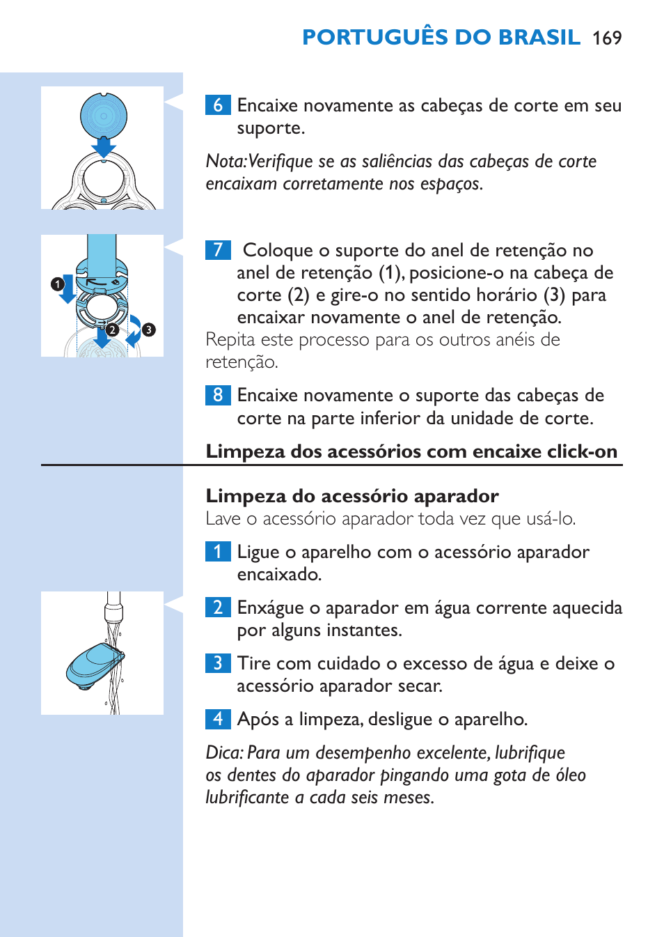 Philips SHAVER Series 9000 afeitadora eléctrica en mojado y seco User Manual | Page 169 / 208