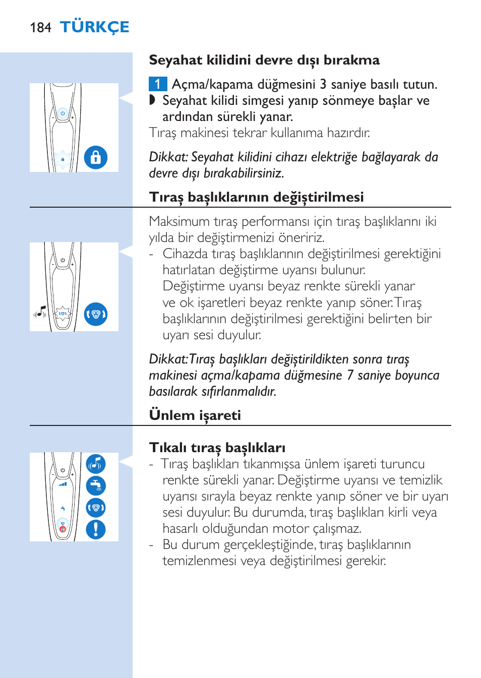 Philips SHAVER Series 9000 afeitadora eléctrica en mojado y seco User Manual | Page 184 / 208