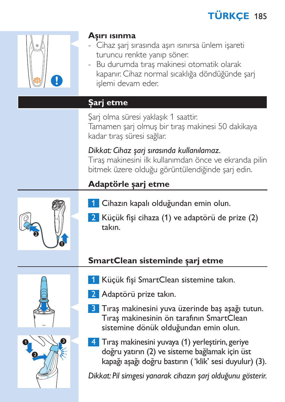 Philips SHAVER Series 9000 afeitadora eléctrica en mojado y seco User Manual | Page 185 / 208