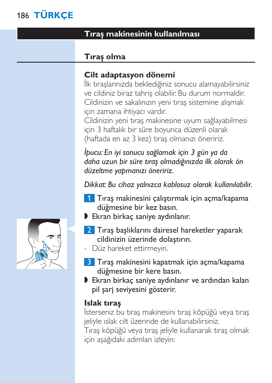 Philips SHAVER Series 9000 afeitadora eléctrica en mojado y seco User Manual | Page 186 / 208