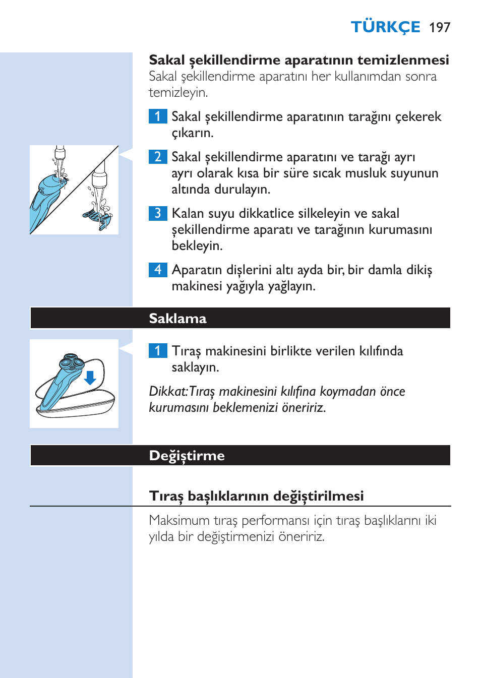 Philips SHAVER Series 9000 afeitadora eléctrica en mojado y seco User Manual | Page 197 / 208