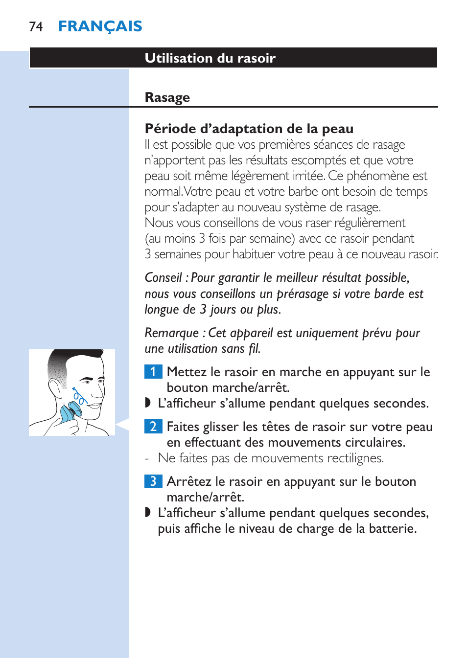 Philips SHAVER Series 9000 afeitadora eléctrica en mojado y seco User Manual | Page 74 / 208