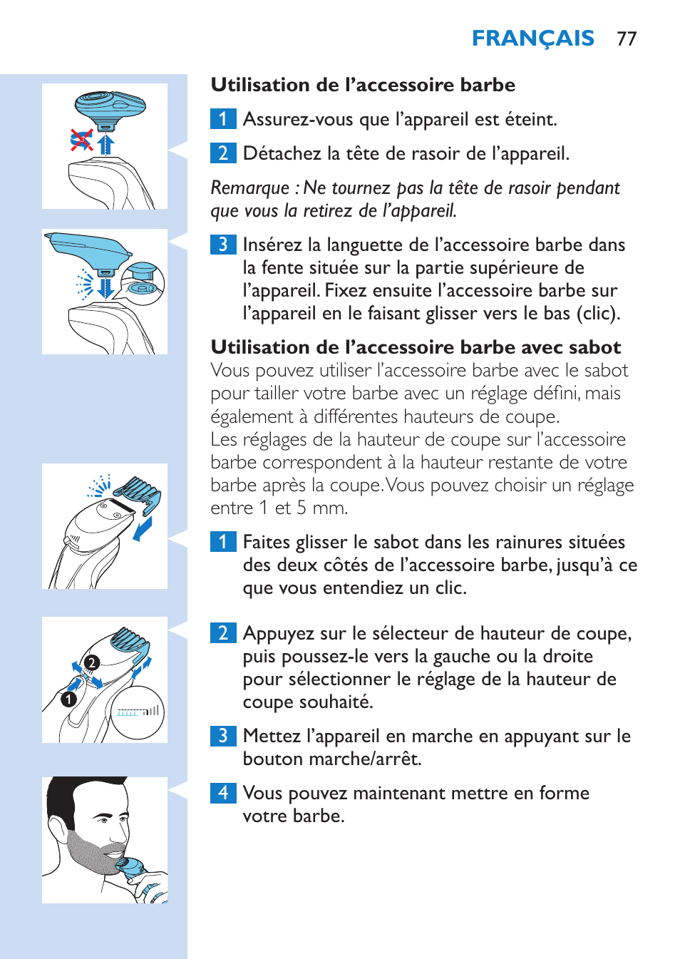 Philips SHAVER Series 9000 afeitadora eléctrica en mojado y seco User Manual | Page 77 / 208