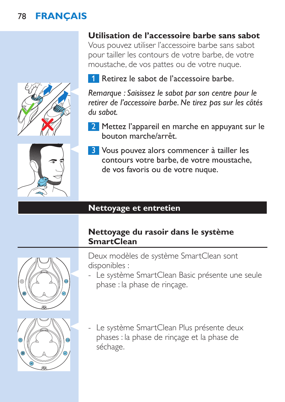 Philips SHAVER Series 9000 afeitadora eléctrica en mojado y seco User Manual | Page 78 / 208