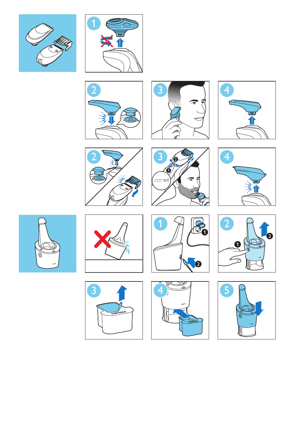 Philips SHAVER Series 9000 afeitadora eléctrica en mojado y seco User Manual | Page 8 / 208