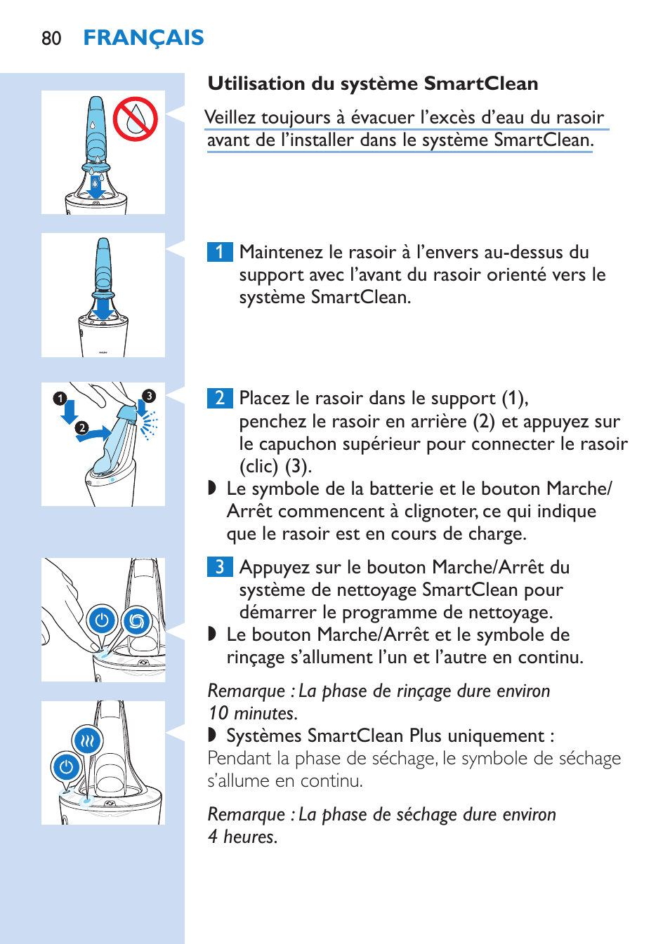 Philips SHAVER Series 9000 afeitadora eléctrica en mojado y seco User Manual | Page 80 / 208