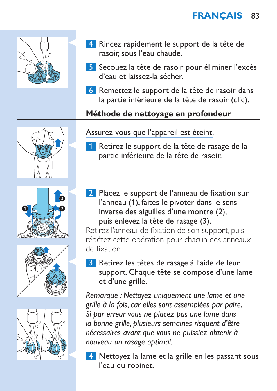 Philips SHAVER Series 9000 afeitadora eléctrica en mojado y seco User Manual | Page 83 / 208