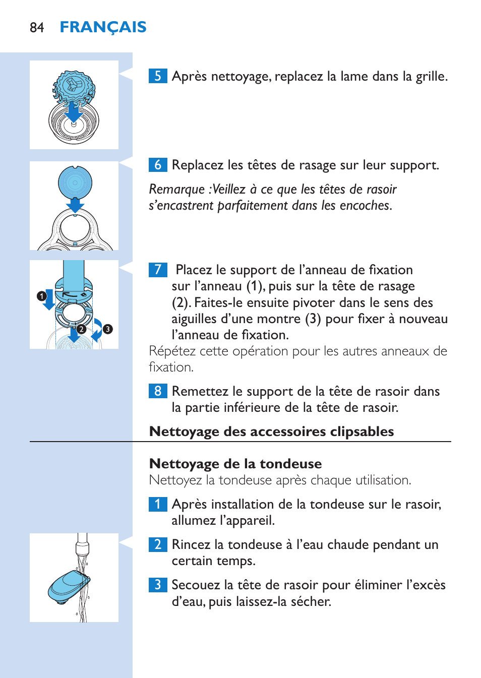 Philips SHAVER Series 9000 afeitadora eléctrica en mojado y seco User Manual | Page 84 / 208