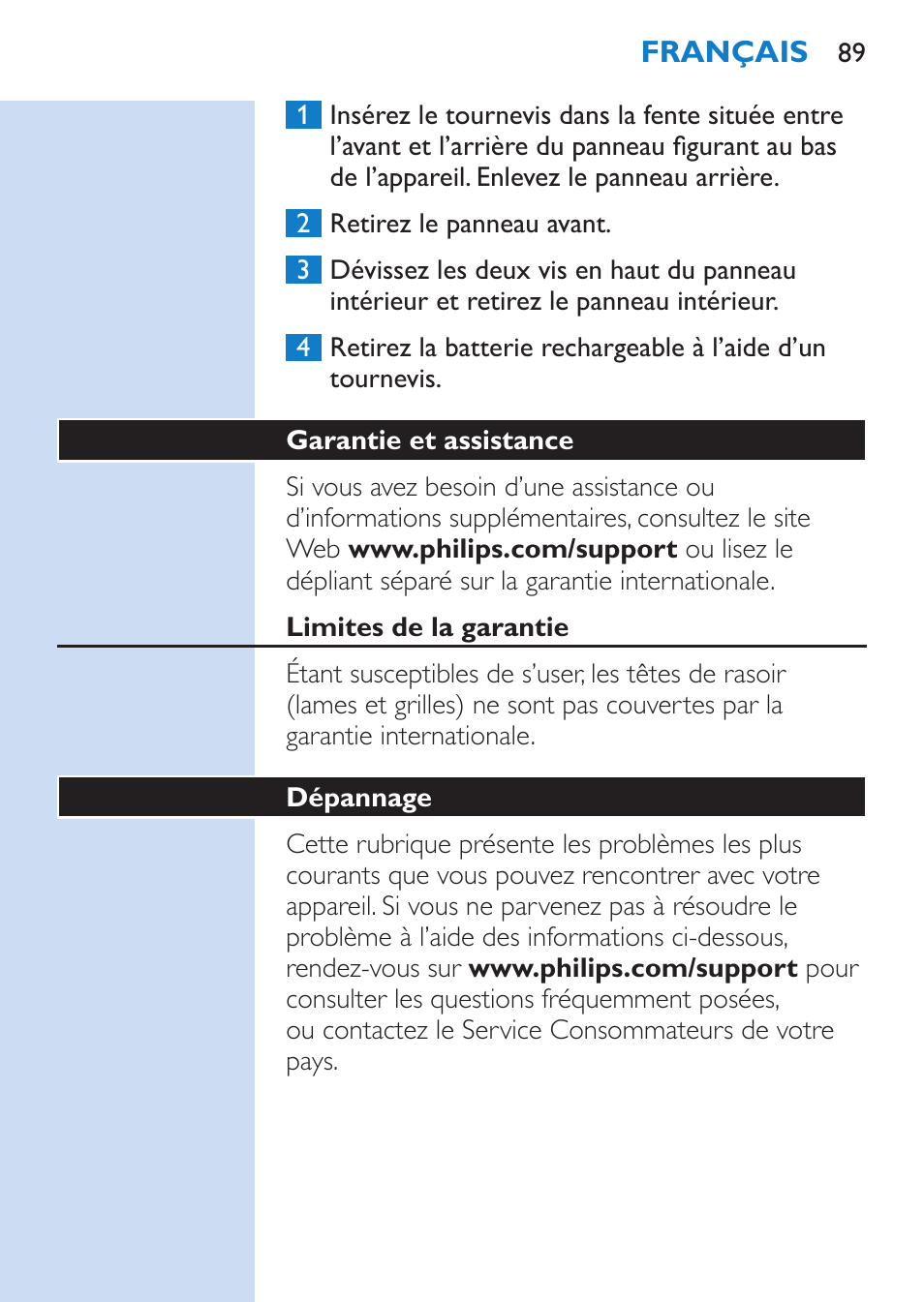 Philips SHAVER Series 9000 afeitadora eléctrica en mojado y seco User Manual | Page 89 / 208