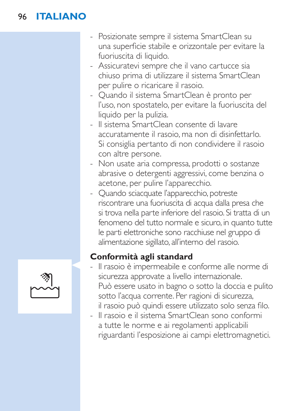 Philips SHAVER Series 9000 afeitadora eléctrica en mojado y seco User Manual | Page 96 / 208