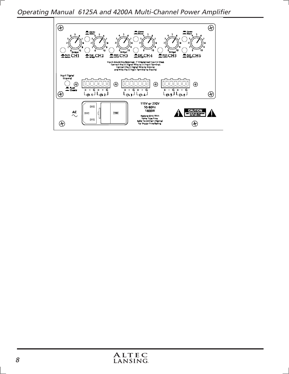 Altec Lansing 4200A User Manual | Page 8 / 16