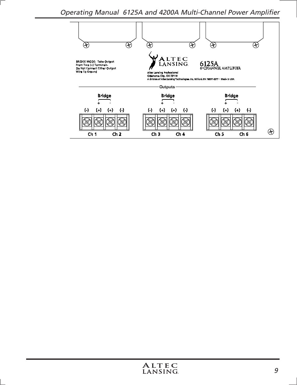 Altec Lansing 4200A User Manual | Page 9 / 16