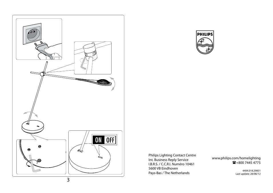 Philips myHomeOffice Lámpara de mesa User Manual | Page 2 / 2