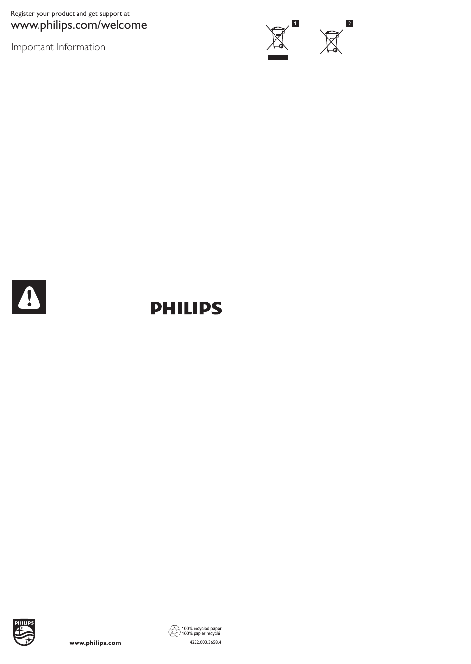 Philips EasyClean Aspirador sin bolsa User Manual | 13 pages