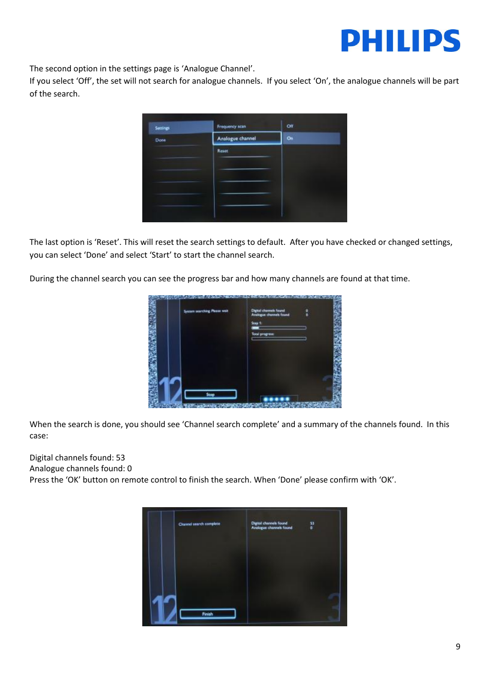 Philips Televisor LCD profesional User Manual | Page 9 / 11