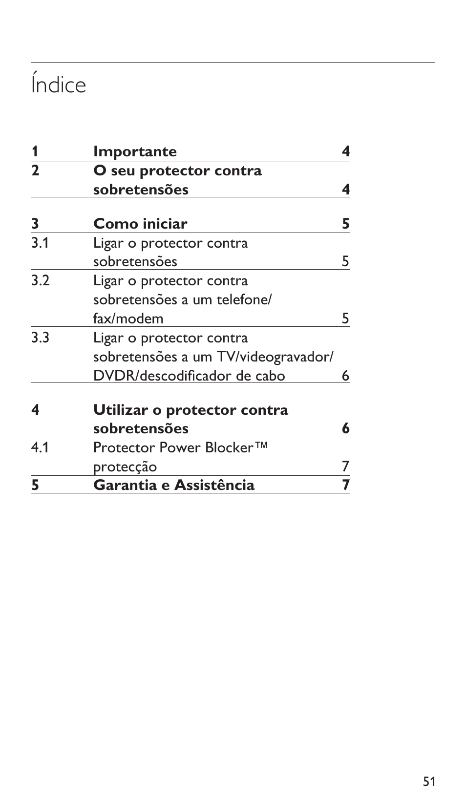 Índice | Philips Protector de sobrevoltaje User Manual | Page 51 / 139