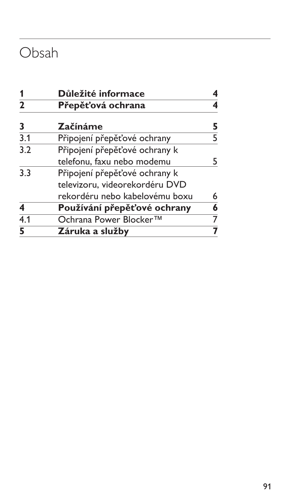 Philips Protector de sobrevoltaje User Manual | Page 91 / 139