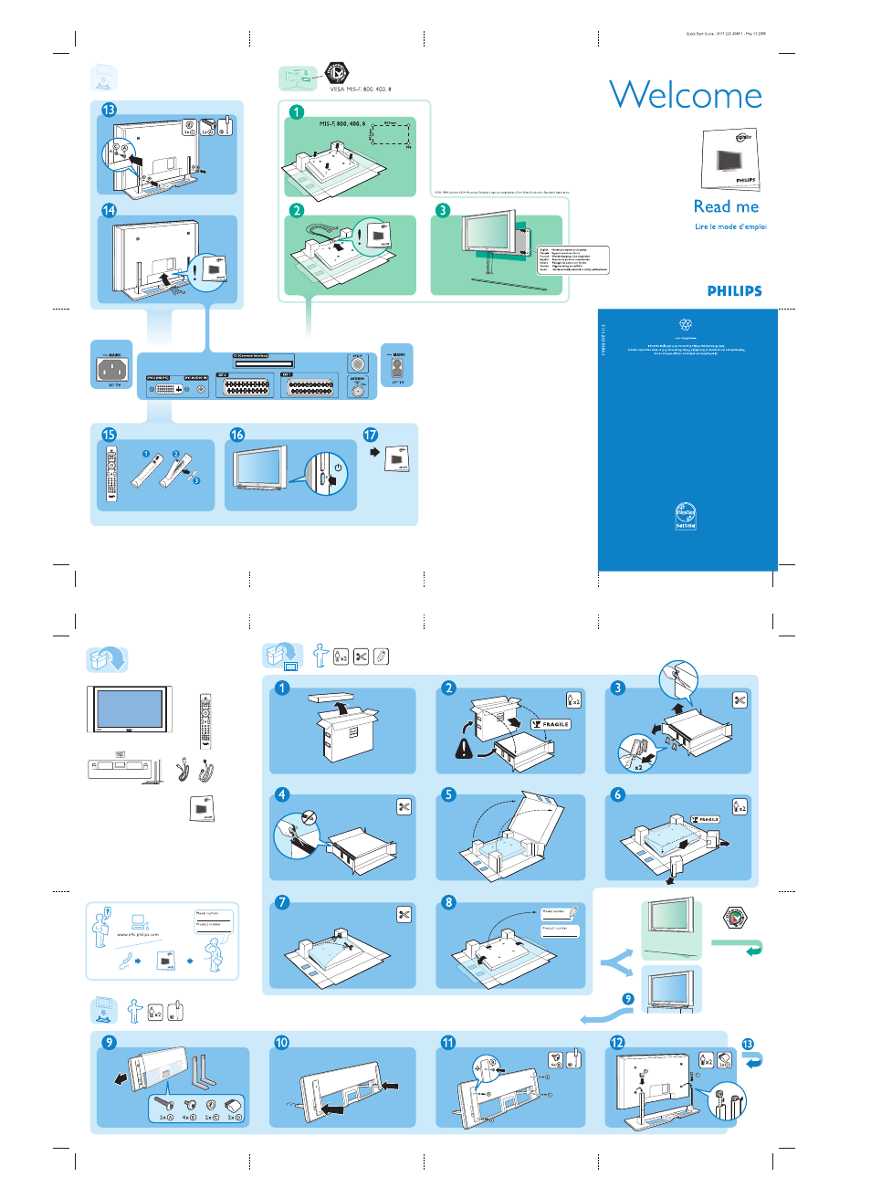 Philips Flat TV panorámico con TDT integrado User Manual | 1 page