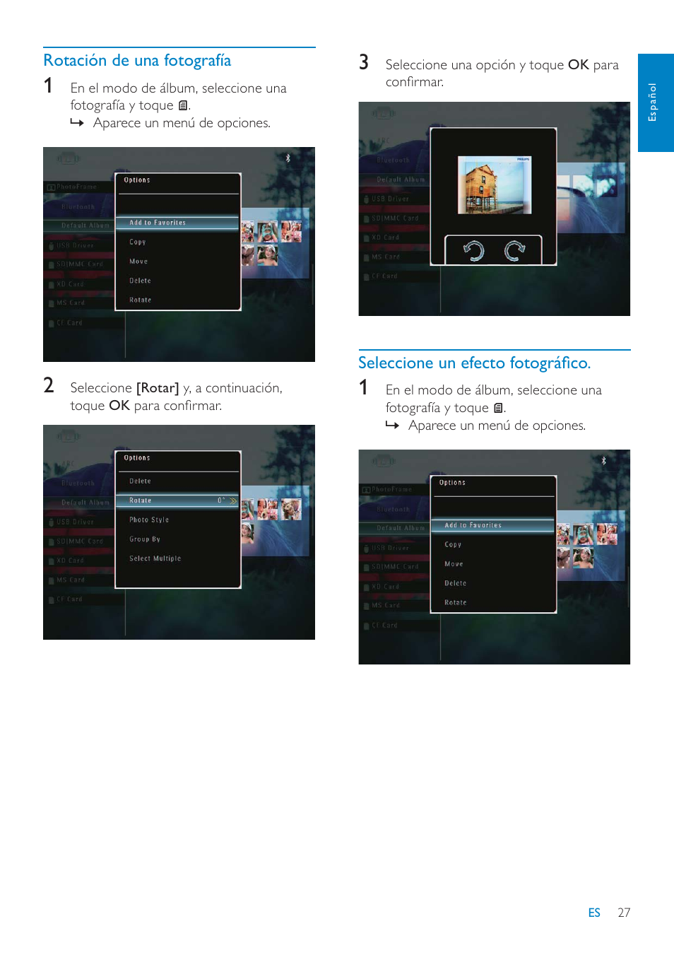 Philips Digital PhotoFrame con Bluetooth User Manual | Page 27 / 62