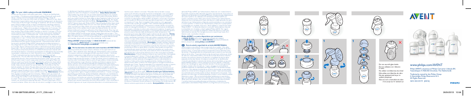 Philips AVENT Biberón User Manual | 2 pages