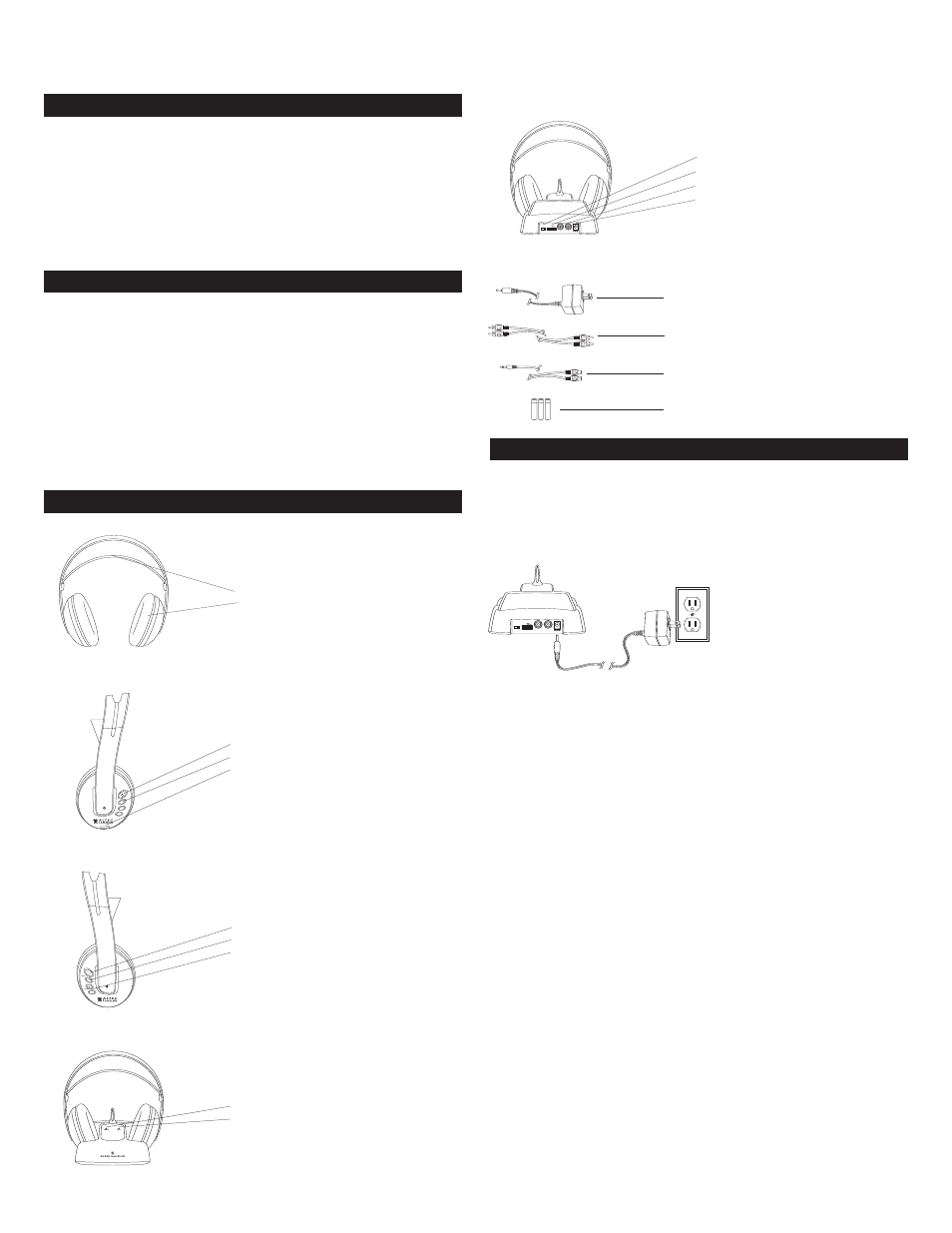 Ahp612 w, Ltec, Ansing | Ireless, Tereo, Eadphones | Altec Lansing AHP 612 User Manual | Page 3 / 18