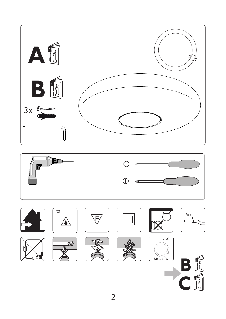 F и и | Philips InStyle Plafón User Manual | Page 2 / 8