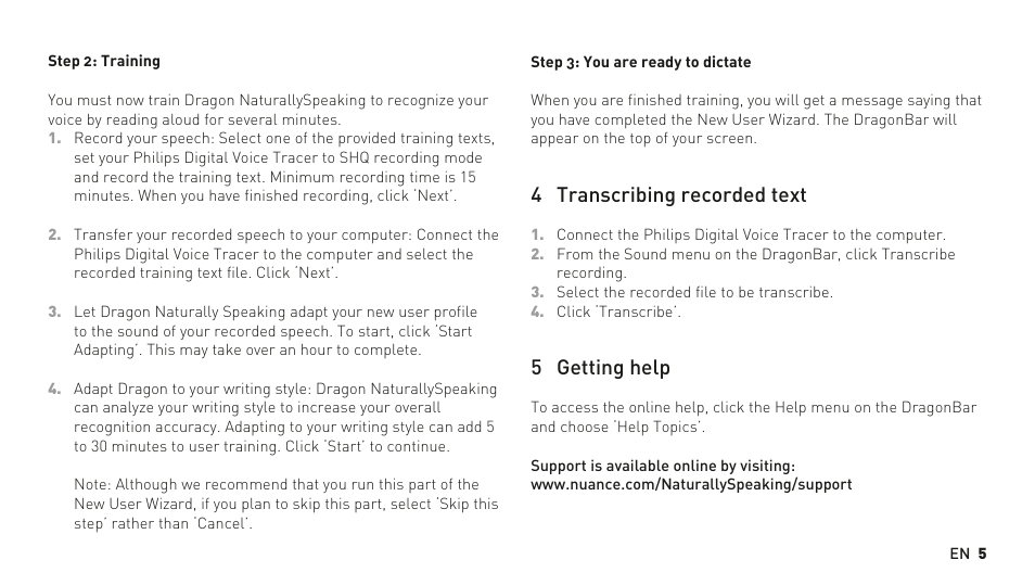 Philips Digital Voice Tracer User Manual | Page 5 / 16