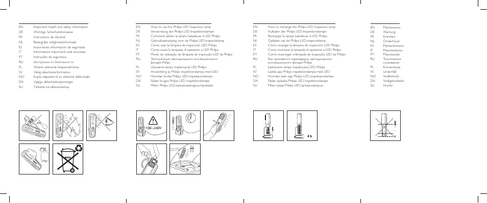 Philips LED Inspection lamps RCH20 User Manual | Page 2 / 2