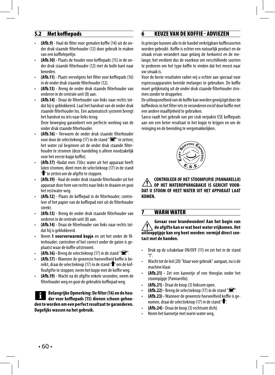 Philips Saeco Poemia Cafetera expreso manual User Manual | Page 60 / 104