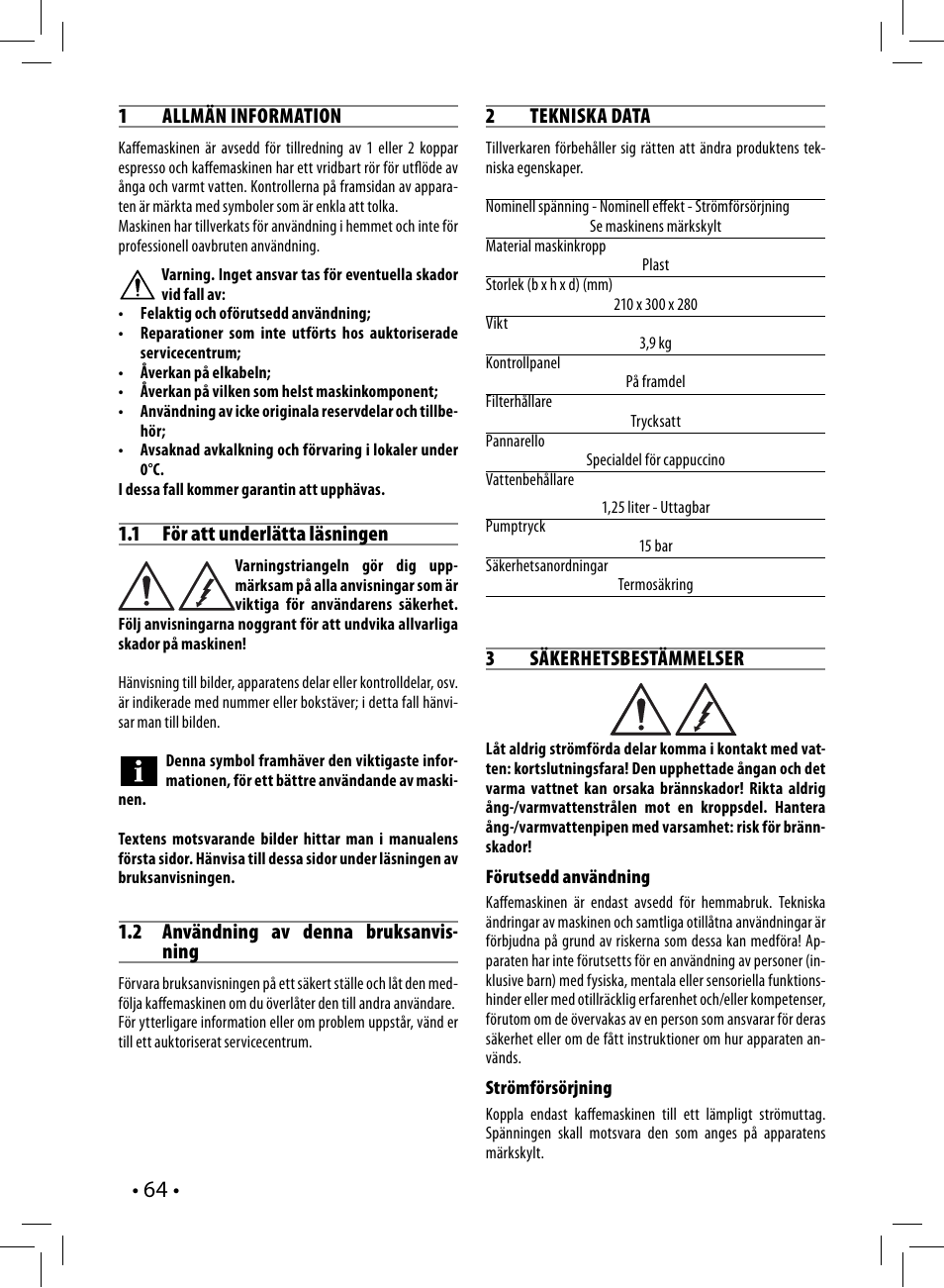 Philips Saeco Poemia Cafetera expreso manual User Manual | Page 64 / 104