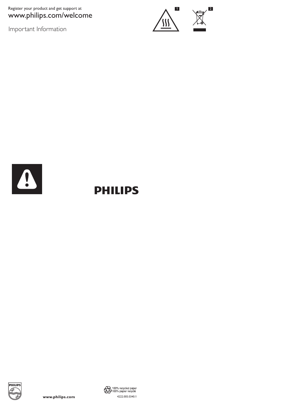 Philips Daily Collection Grill de contacto User Manual | 8 pages