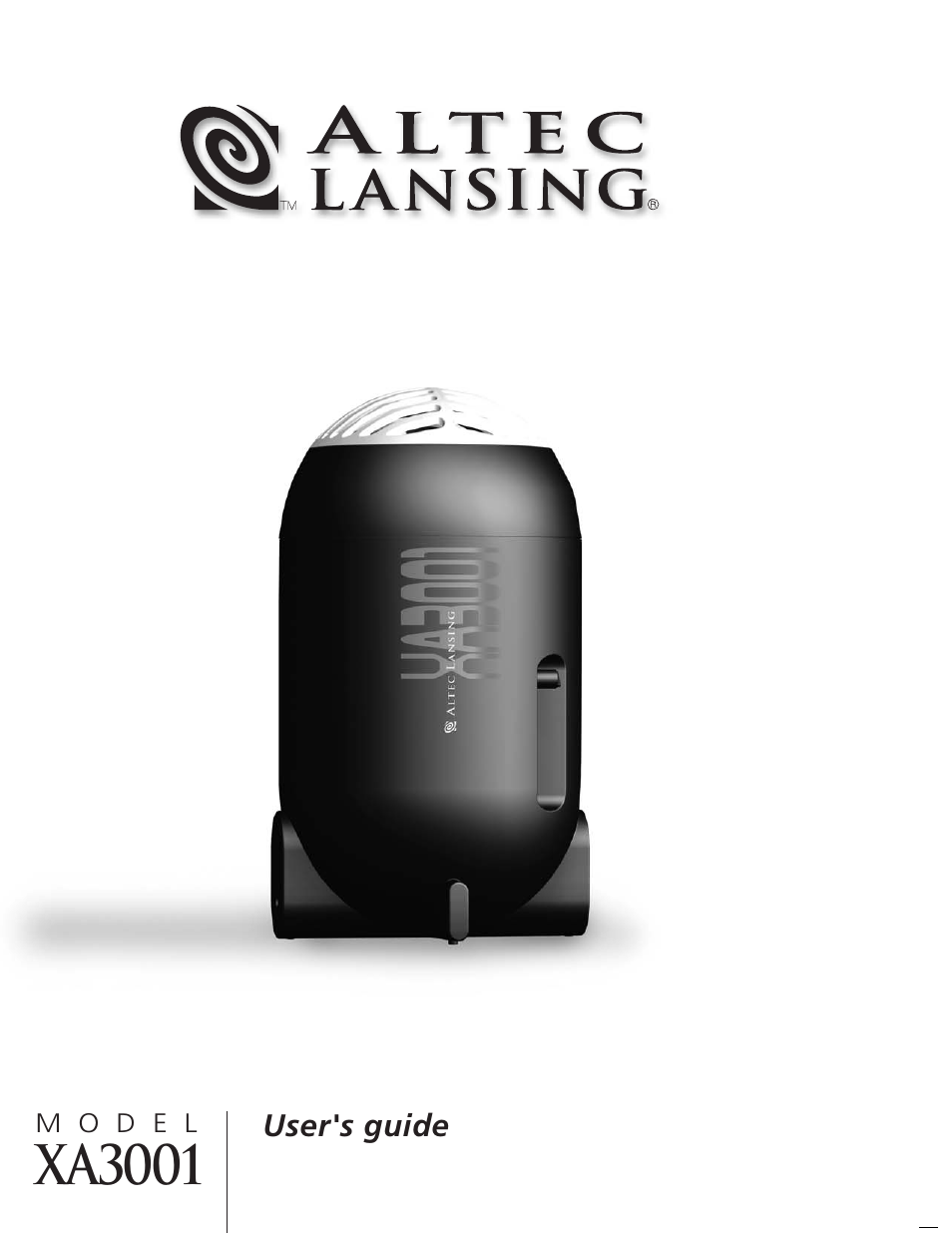 Altec Lansing XA3001 User Manual | 5 pages