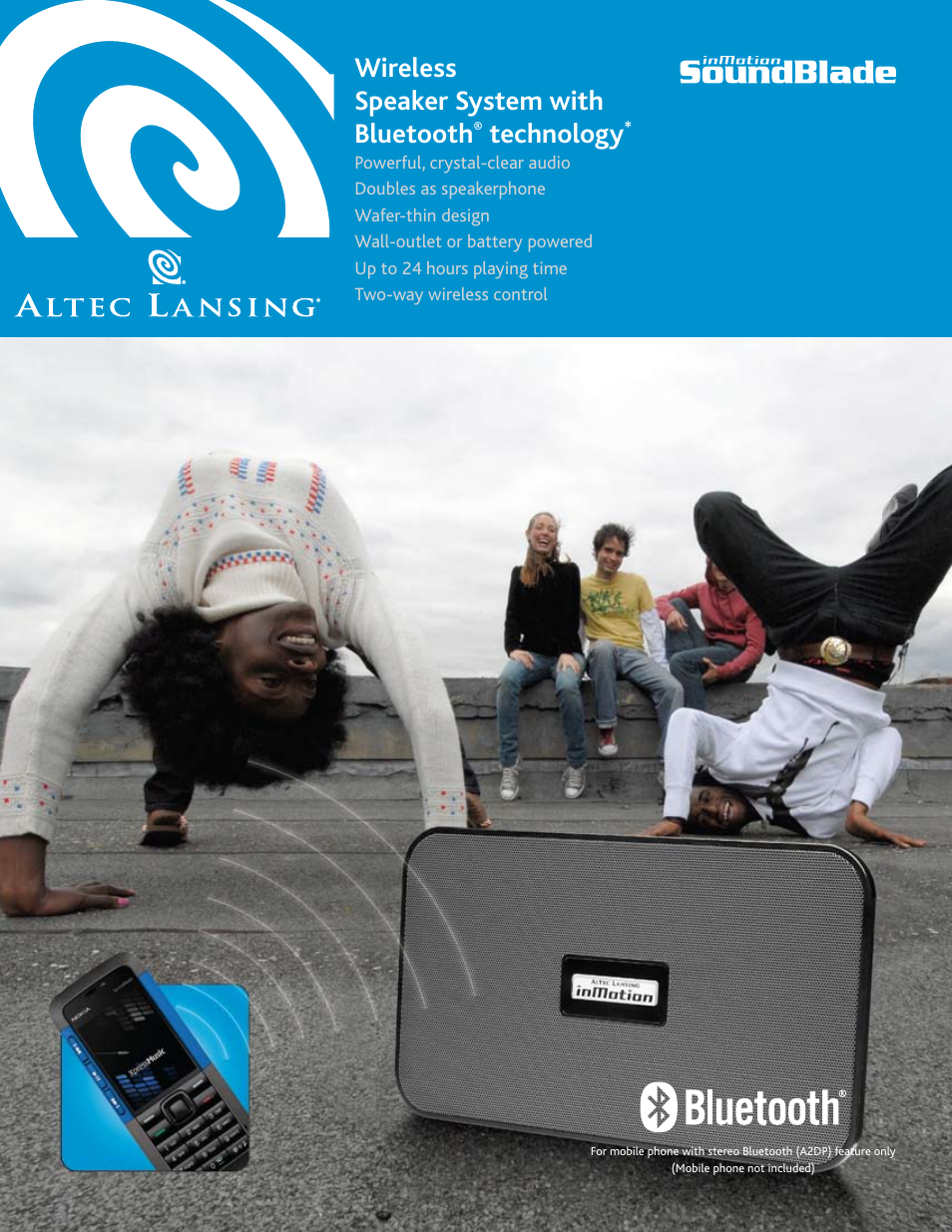 Altec Lansing inMotion SoundBlade User Manual | 2 pages