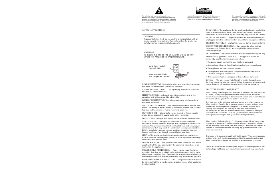 Altec Lansing XA3051 User Manual | Page 2 / 5