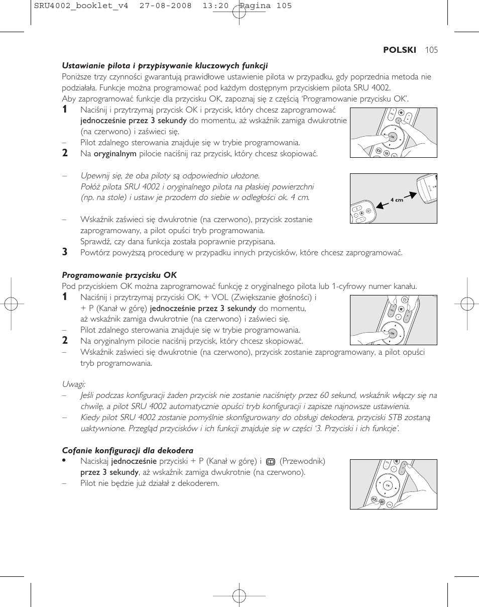 Philips Mando a distancia universal User Manual | Page 104 / 115