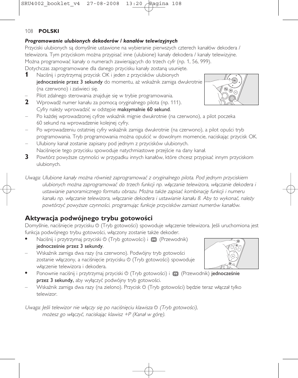 Philips Mando a distancia universal User Manual | Page 107 / 115