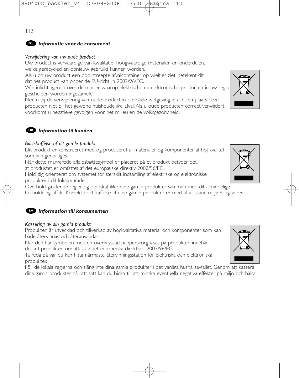 Philips Mando a distancia universal User Manual | Page 111 / 115