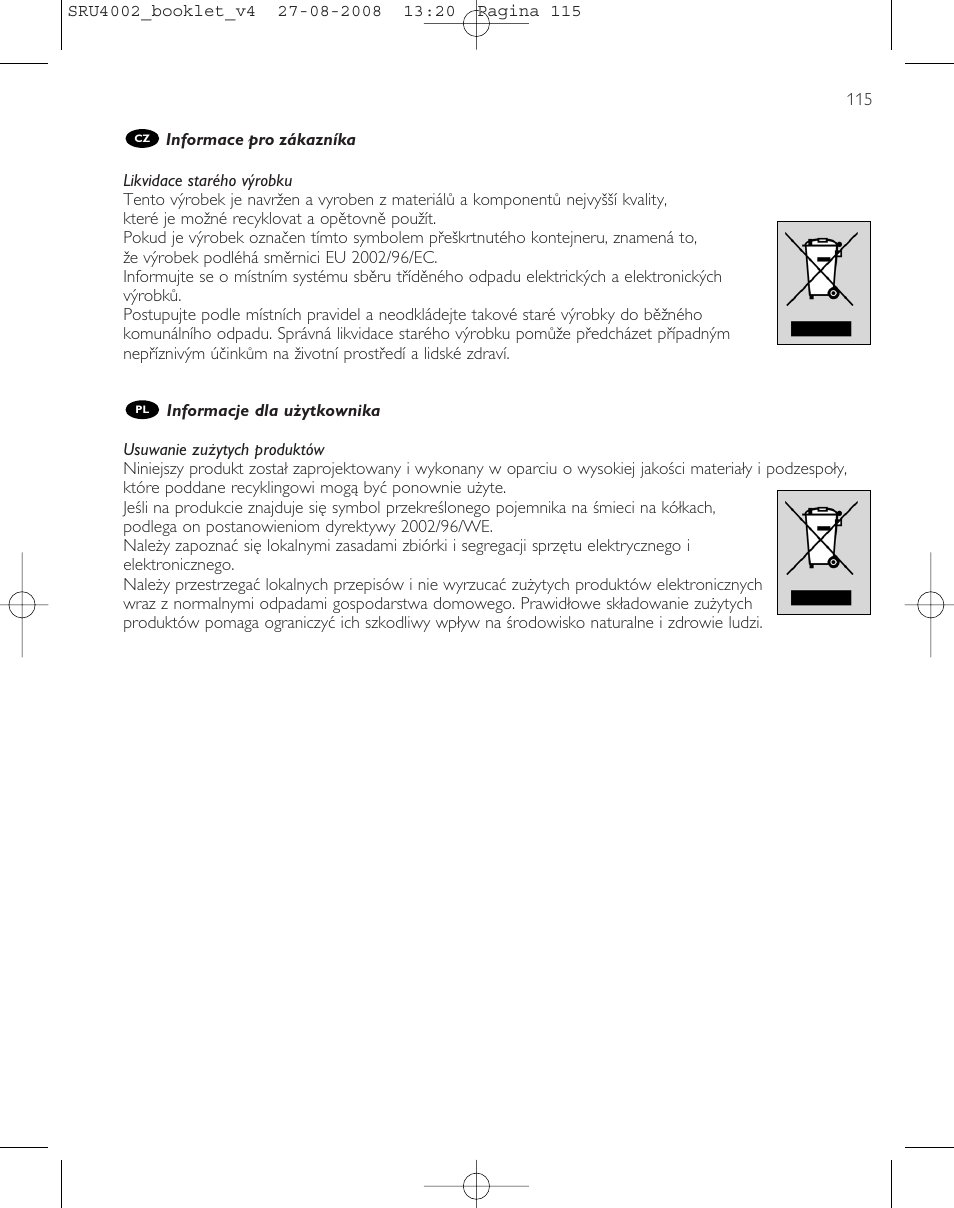 Philips Mando a distancia universal User Manual | Page 114 / 115